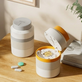 3in1 알약 커팅기 약 분쇄 소분 절단 보관 약가위 커터 케이스 U338