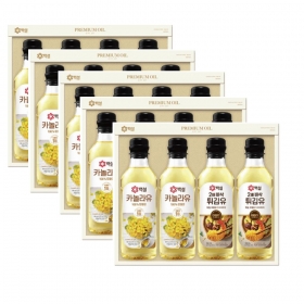 LW CJ 제일제당 백설 프리미엄23호 선물세트 1박스 (5개입) 튀김유 카놀라유 명절 설 추석 선물 답례