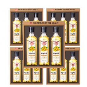 LW 해표 고급유 3호 선물세트 1박스(5개입) 카놀라유 명절 설 추석 선물 답례