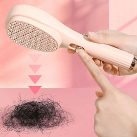 LW 원터치 매직 헤어 브러쉬 빗 엉킴방지