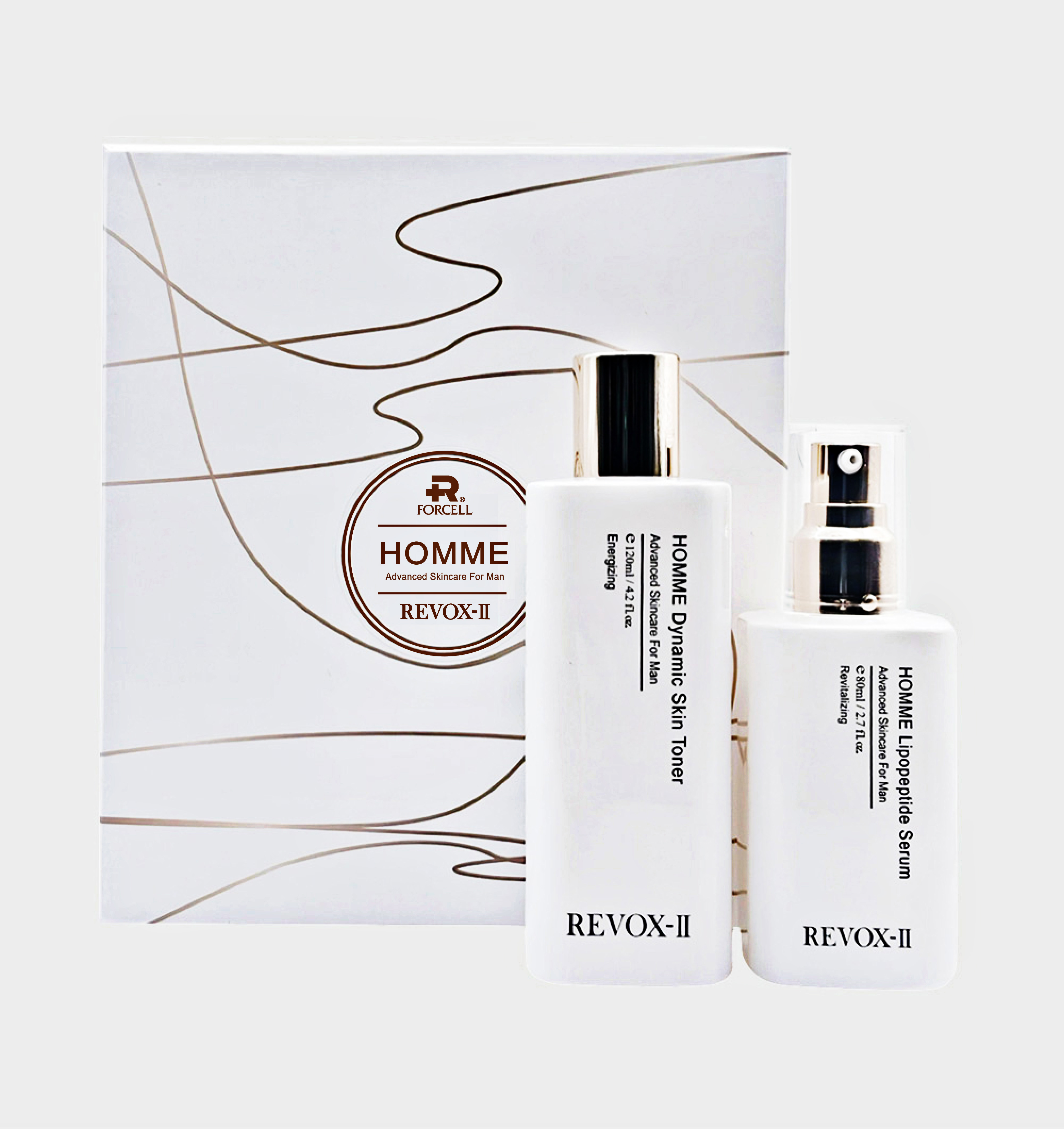 [NEW 용기 / 용량 UP] 남성 미백 안티에이징 기초케어 세트 스킨 120mL / 세럼 80mL