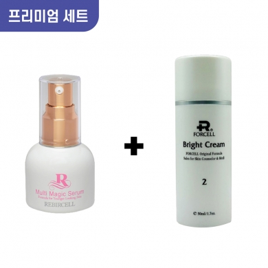 [여름철 검게 타고 폭염에 늘어진 피부 맞춤 세트] 포셀 2번 브라이트 크림 50mL + 리버셀 멀티 매직 세럼 30ml