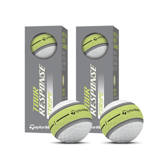 테일러메이드 25 투어 리스폰스 스트라이프 골프공 골프볼 네온옐로우 3피스 하프더즌 6구