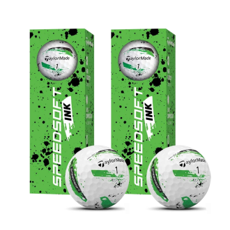 테일러메이드 스피드소프트 잉크 골프공 골프볼 그린 2피스 하프더즌 6구