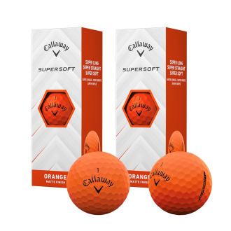 캘러웨이 25 슈퍼소프트 골프공 골프볼 오렌지 2피스 하프더즌 6구