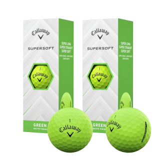 캘러웨이 25 슈퍼소프트 골프공 골프볼 그린 2피스 하프더즌 6구