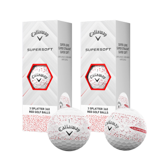 캘러웨이 25 슈퍼소프트 레드 스플래터 골프공 골프볼 2피스 하프더즌 6구