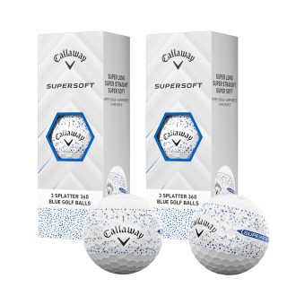 캘러웨이 25 슈퍼소프트 블루 스플래터 골프공 골프볼 2피스 하프더즌 6구