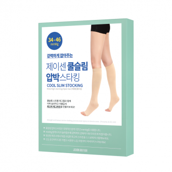 [무릎형] 제이센 쿨슬림 압박스타킹 (강력하게 잡아주는 34-46mmHg)