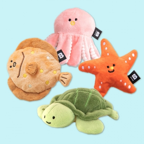 [바잇미] 바다친구들 삑삑 장난감 세트(2종)