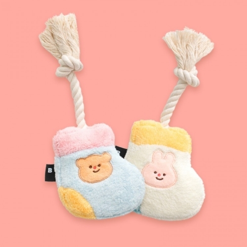 [바잇미] 양말 터그 장난감 (삑삑/바스락)