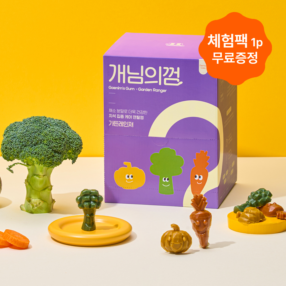 ★체험팩 1p 증정★ [대용량] 개님의껌 가든레인져S 70pcs (저알러지/저칼로리/치석케어)