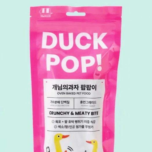 개님의과자 팝팝이 (덕팝) 강아지 가수분해 오리고기 저알러지 간식 120g