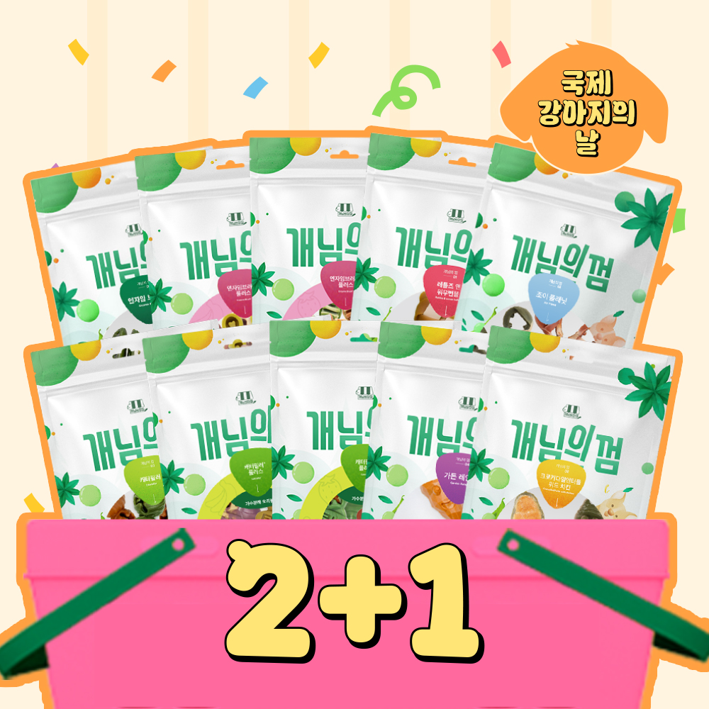 [강아지의날] 개님의껌 인기상품 골라담기 2+1