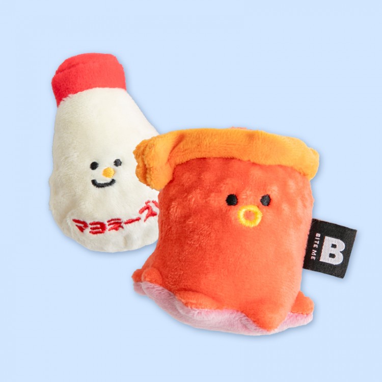 [바잇미] 타코야끼가 되고 싶어! 공 장난감 세트 (삑삑)