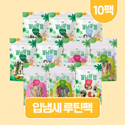 [루틴팩] 개님의껌 입냄새 루틴팩 10팩
