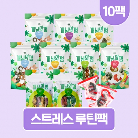 [루틴팩] 개님의껌 스트레스 루틴팩 10팩