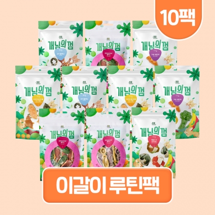 [루틴팩] 개님의껌 이갈이 루틴팩 10팩
