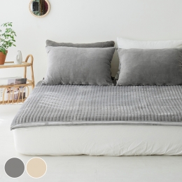 [올리비아데코] 말랑 스판 극세사 겨울 침대패드(Q)