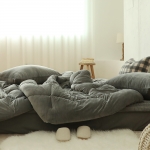 [올리비아데코] 말랑 스판 극세사 차렵이불세트(Q)