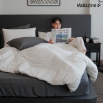 [올리비아데코] 젠틀맨 모달100 무봉제 호텔 간절기 차렵이불(S/Q)