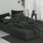 [올리비아데코] 젠틀맨 모달100 무봉제 호텔 간절기 차렵이불(S/Q)