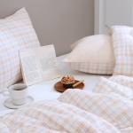 [올리비아데코] 포이체크 양면 60수 순면 차렵이불(S)