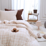 [올리비아데코] 포이체크 양면 60수 순면 차렵이불(S)