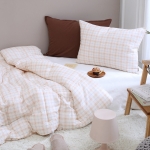 [올리비아데코] 포이체크 양면 60수 순면 차렵이불(S)