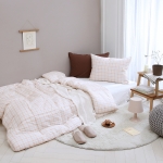 [올리비아데코] 포이체크 양면 60수 순면 차렵이불(S)