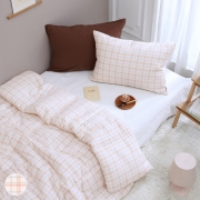 [올리비아데코] 포이체크 양면 60수 순면 차렵이불(S)