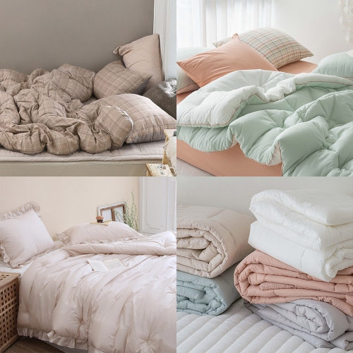 [올리비아데코] 사계절 순면 아사 모달 먼지없는 데일리 차렵이불(S/Q) 모음전