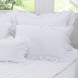 [올리비아데코] 로망 아사 사계절 프릴 베개커버(50x70)