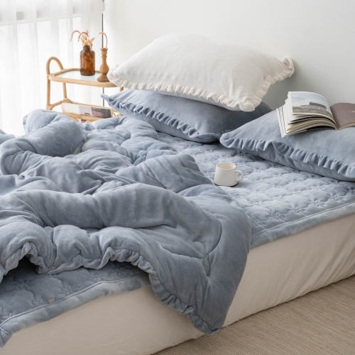 [올리비아데코] 샤트란 하이밍크 겨울 극세사 차렵이불(S/Q) -2컬러