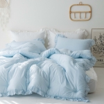 [올리비아데코] 러버블 60수 순면 프릴 차렵이불(S/Q) - 6color