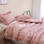 [올리비아데코] 러버블 60수 순면 프릴 차렵이불(S/Q) - 6color