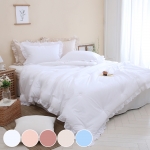 [올리비아데코] 러버블 60수 순면 프릴 차렵이불(S/Q) - 6color