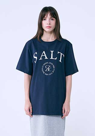 SALT 로고 티셔츠 네이비 4W2321003