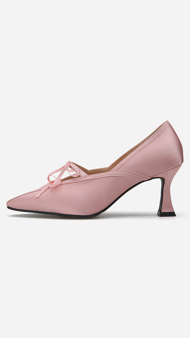 [아이린 착용] 클래식 더블 리본장식 펌프스 412411001 (7cm/3colors)
