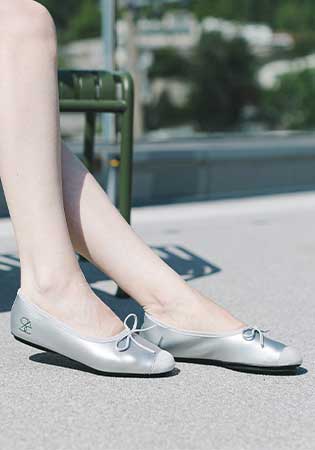 라운드 토 리본 플랫 412315008 (1cm/3colors)