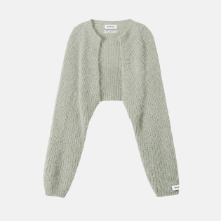 베티붑 소프트 텍스처 크롭 볼레로 가디건(2 Colors)