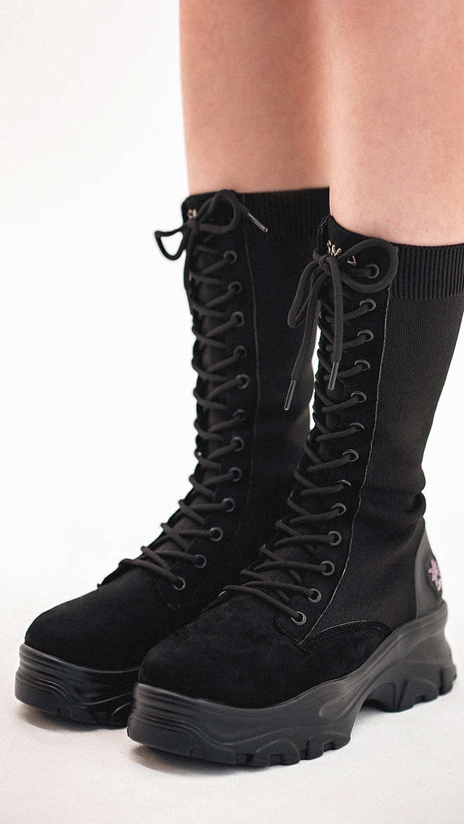 SMA SHOES 리브가 니트워커 부츠