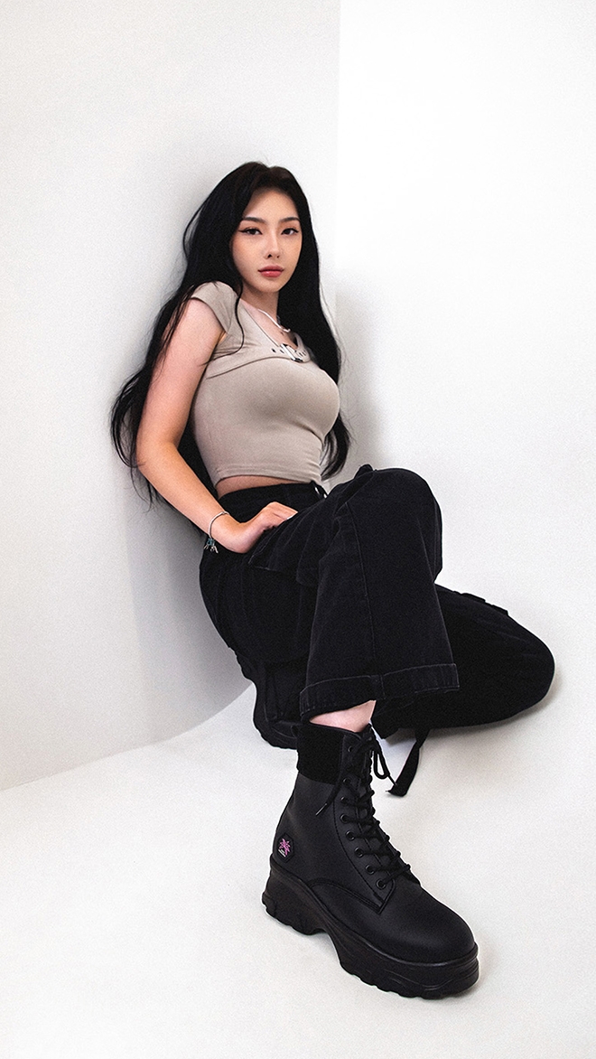 SMA SHOES 아비가일 레이스업 부츠