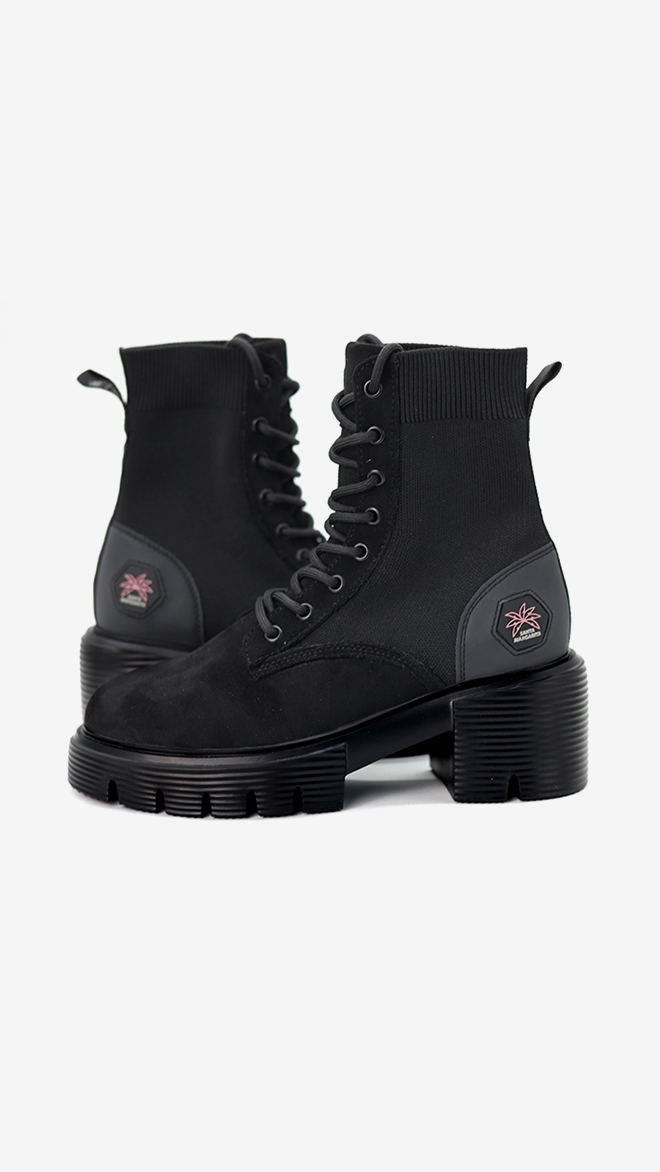 SMA SHOES 데보라 힐 니트워커 부츠 리얼레더