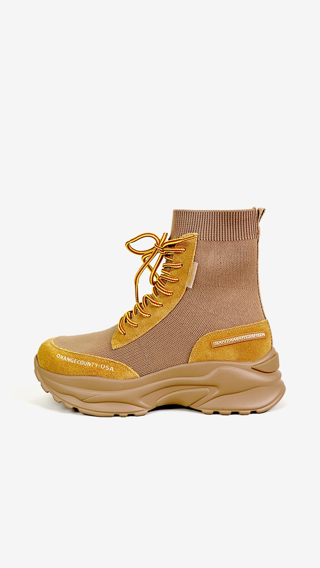 SMA SHOES 진 워커 부츠 카멜 리얼레더