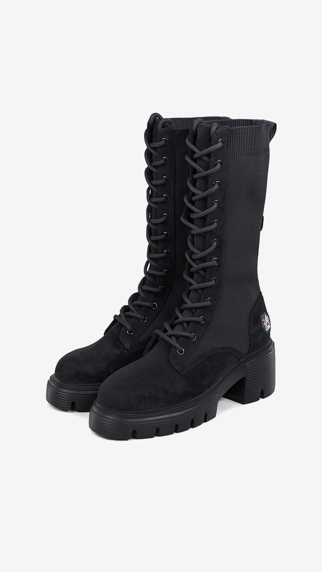 SMA SHOES 나나워커 니트 부츠 리얼레더_장식제외