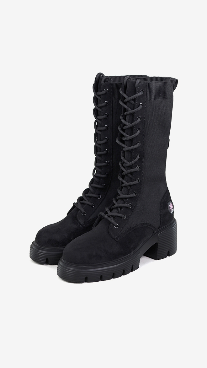 SMA SHOES 나나워커 니트 부츠 리얼레더_장식제외
