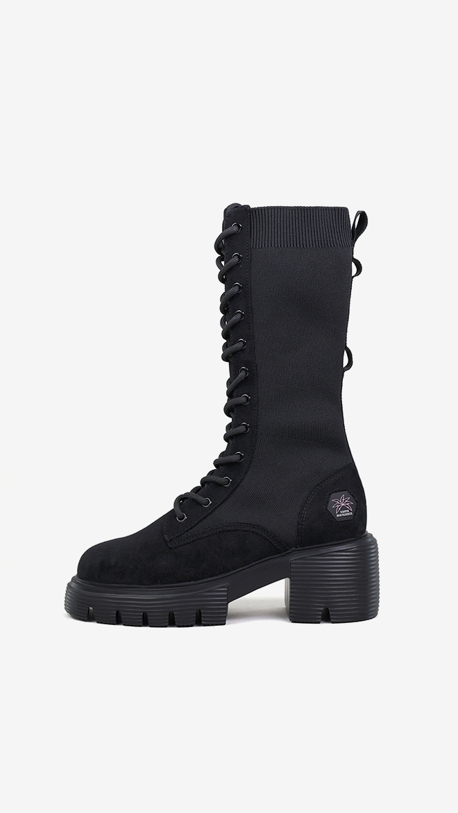 SMA SHOES 나나워커 니트 부츠 리얼레더_장식제외