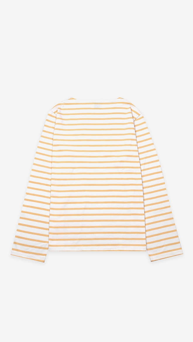 SMA SHOES Daisy Long Sleeve Stripe_White Orange 남녀공용