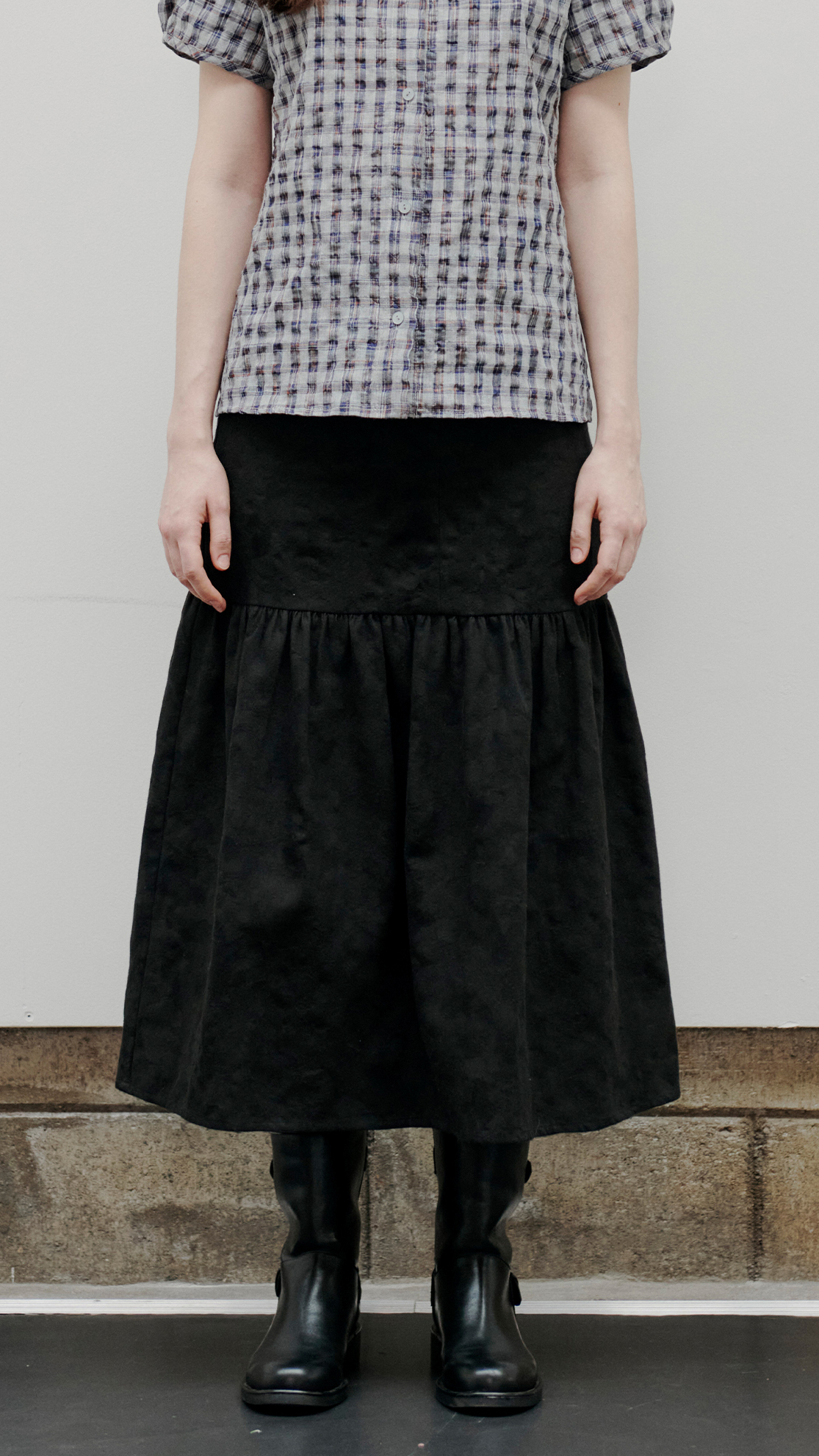 Camo Pelage Skirt Black